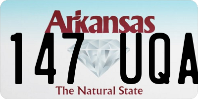AR license plate 147UQA