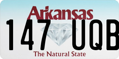 AR license plate 147UQB