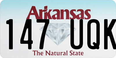 AR license plate 147UQK