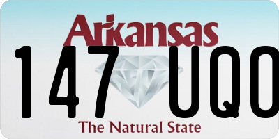 AR license plate 147UQO
