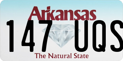 AR license plate 147UQS