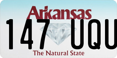 AR license plate 147UQU