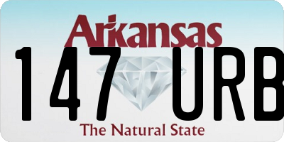 AR license plate 147URB