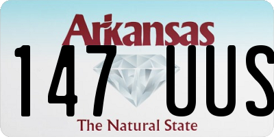 AR license plate 147UUS