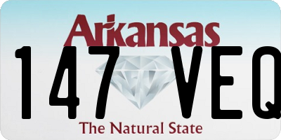 AR license plate 147VEQ