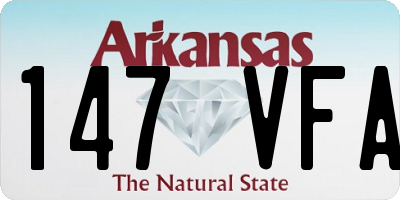 AR license plate 147VFA