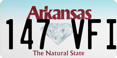 AR license plate 147VFI
