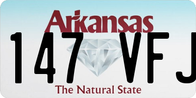 AR license plate 147VFJ
