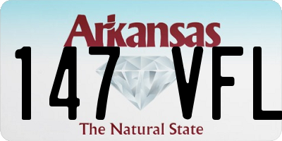 AR license plate 147VFL
