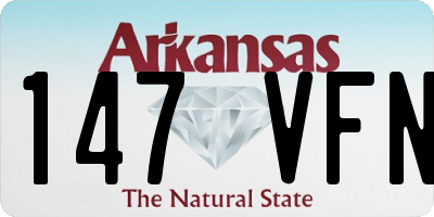AR license plate 147VFN