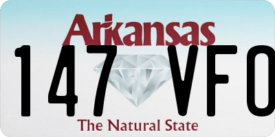 AR license plate 147VFO