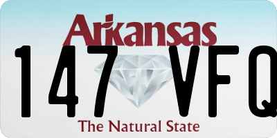 AR license plate 147VFQ