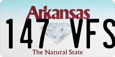 AR license plate 147VFS