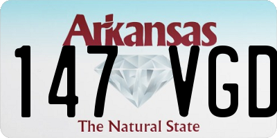 AR license plate 147VGD