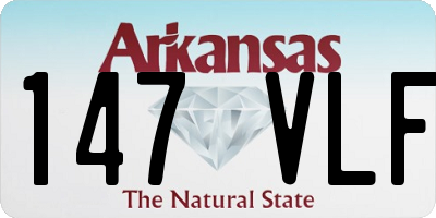 AR license plate 147VLF