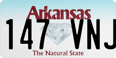 AR license plate 147VNJ
