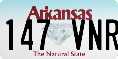 AR license plate 147VNR