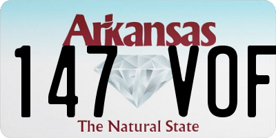 AR license plate 147VOF