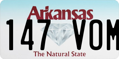 AR license plate 147VOM
