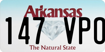 AR license plate 147VPO