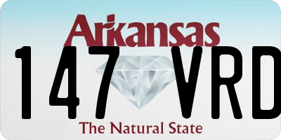 AR license plate 147VRD