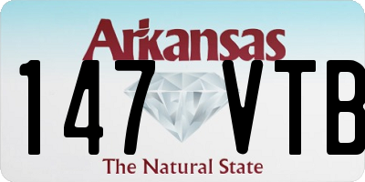 AR license plate 147VTB