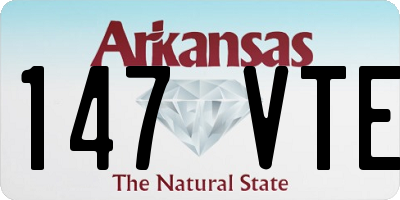 AR license plate 147VTE