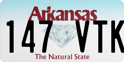 AR license plate 147VTK
