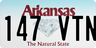AR license plate 147VTN