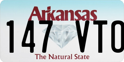 AR license plate 147VTO