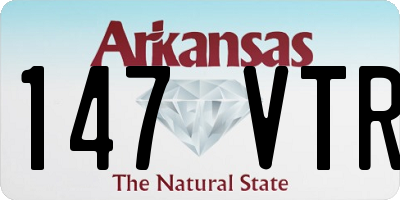 AR license plate 147VTR