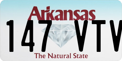 AR license plate 147VTV