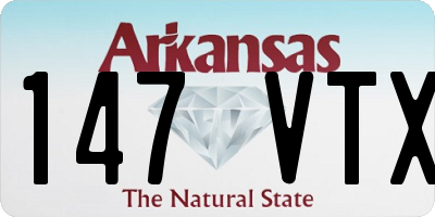AR license plate 147VTX