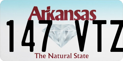 AR license plate 147VTZ