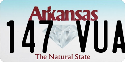 AR license plate 147VUA