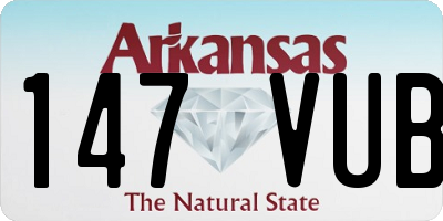AR license plate 147VUB