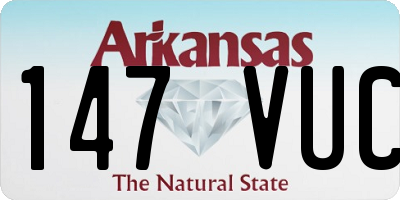 AR license plate 147VUC