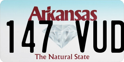 AR license plate 147VUD