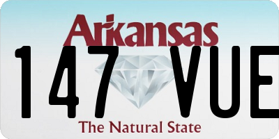 AR license plate 147VUE