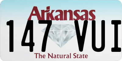 AR license plate 147VUI