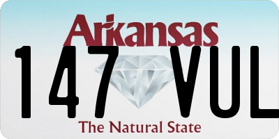 AR license plate 147VUL