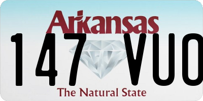AR license plate 147VUO