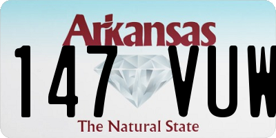 AR license plate 147VUW