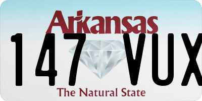 AR license plate 147VUX