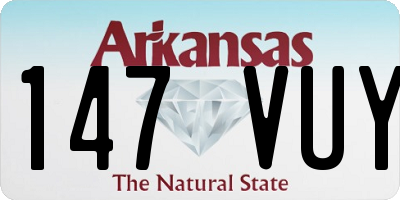 AR license plate 147VUY