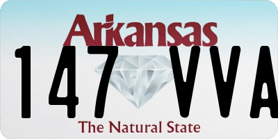 AR license plate 147VVA