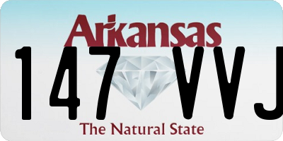 AR license plate 147VVJ