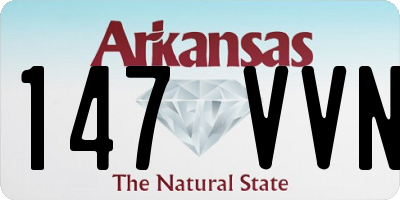 AR license plate 147VVN