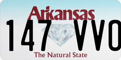 AR license plate 147VVO