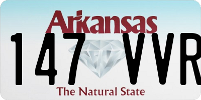 AR license plate 147VVR
